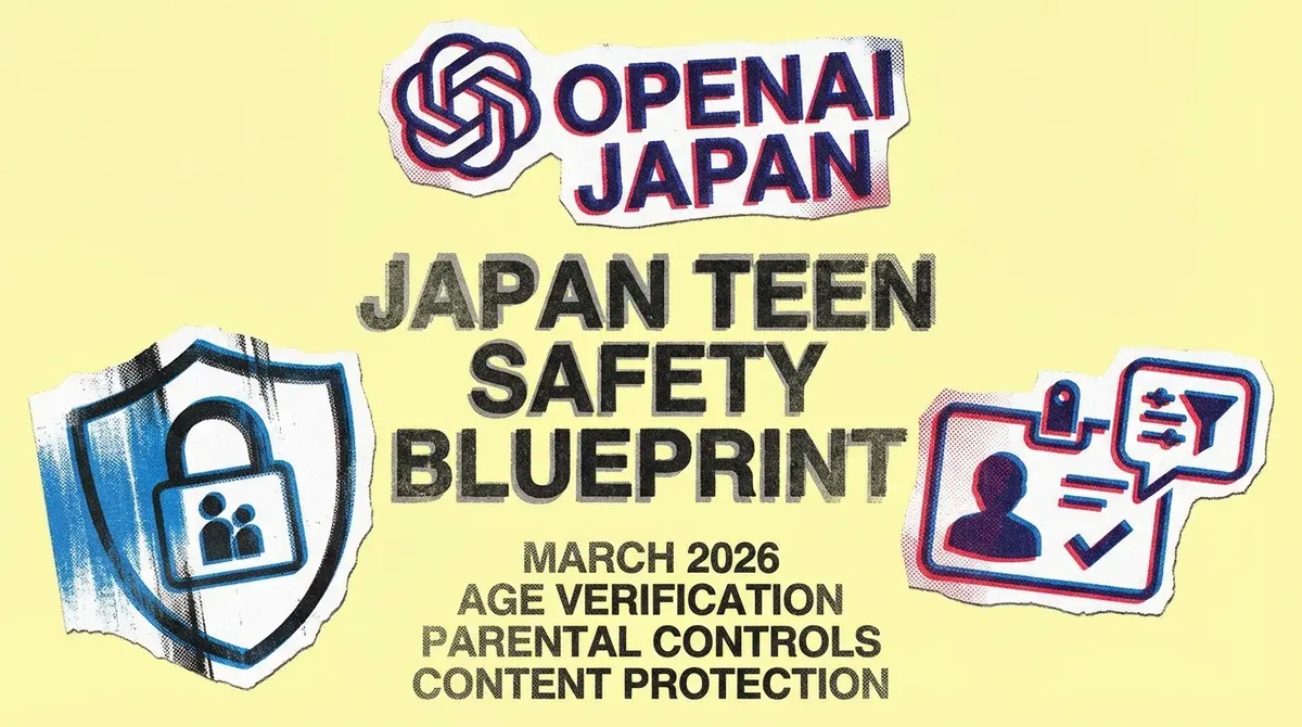 OpenAI מציגה תכנית בטיחות לבני נוער ביפן: אימות גיל, בקרת הורים והגנות תוכן.  